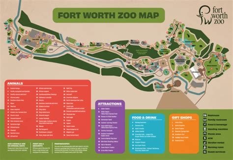 Map Of Fort Worth Zoo
