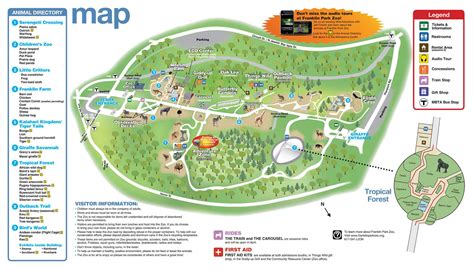 Map of Franklin Park Zoo