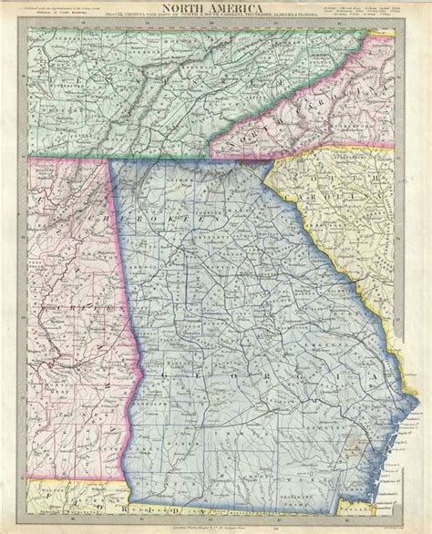 MAP Map of Georgia And Tennessee