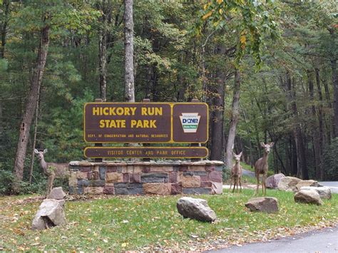 Map of Hickory Run State Park