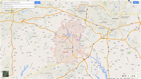 Challenges of Implementing MAP Map Of High Point North Carolina