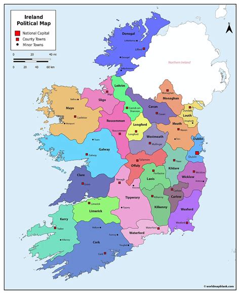 Challenges of implementing MAP Map Of Ireland With Counties