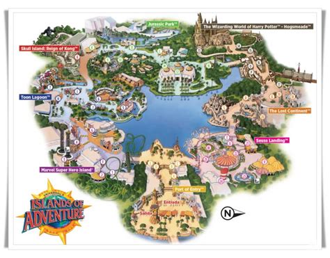 Challenges of implementing MAP Map Of Islands Of Adventure