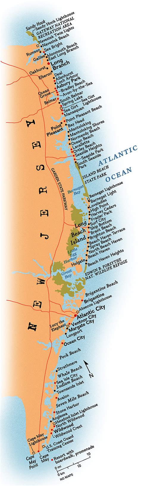 Challenges of implementing MAP Map Of Jersey Shore Beaches