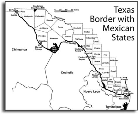 Challenges of Implementing MAP Map of Mexico Texas Border