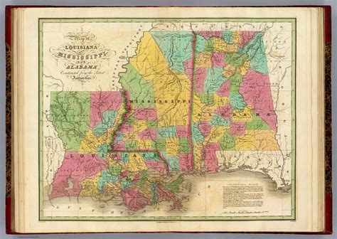 Map of Mississippi and Alabama