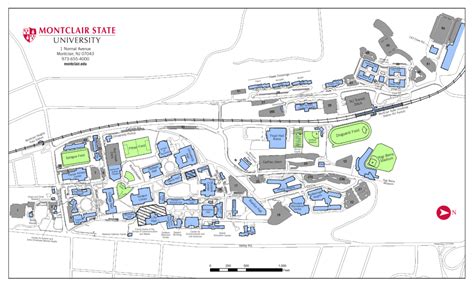 Map of Montclair State University