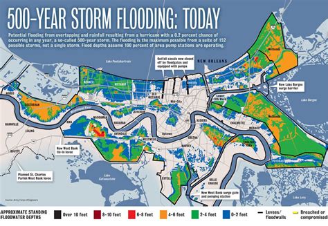 Map of New Orleans Flooding