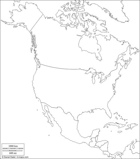 Challenges of implementing MAP Map Of North America Outline