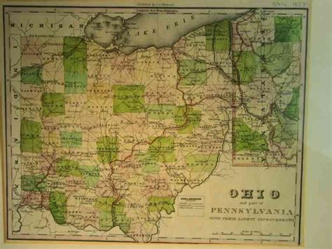 Map of Ohio and PA