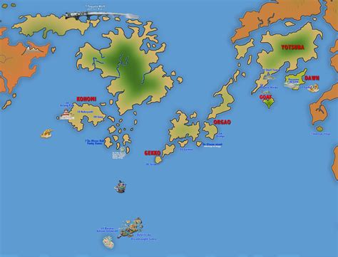 Picture of a Map of One Piece World