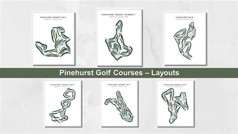 Image of Pinehurst Golf Courses Map