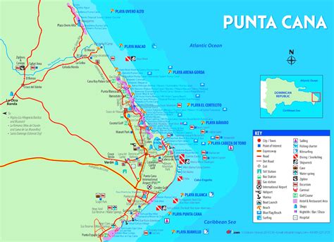 A map of Punta Cana Resort