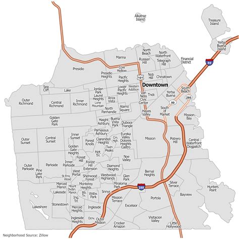 Map Of San Francisco Neighborhoods