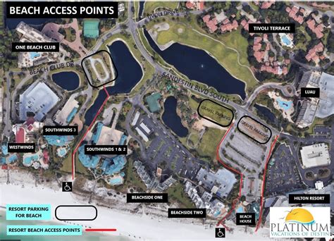 Map of Sandestin Golf and Beach Resort