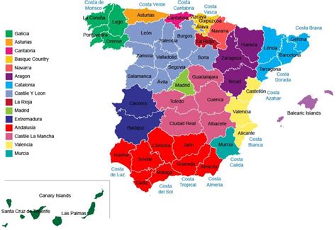 Challenges of Implementing MAP Map of Spain by Province