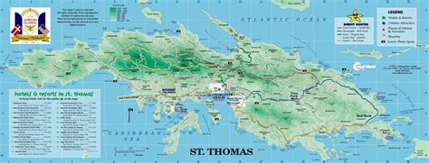 Map of St. Thomas, USVI