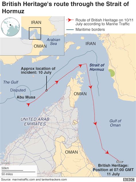 Challenges of implementing MAP Map Of Straits Of Hormuz