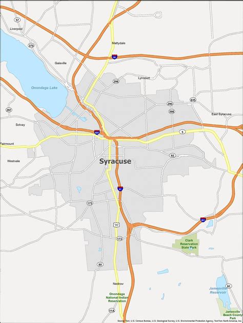 Challenges of Implementing MAP Map of Syracuse New York