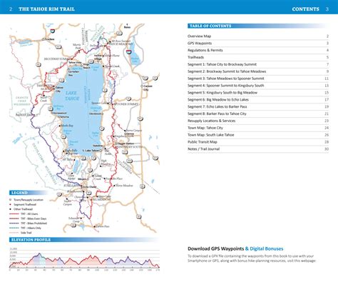 Challenges of implementing MAP Map Of Tahoe Rim Trail