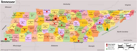 Challenges of implementing MAP Map of Tennessee Cities and Counties