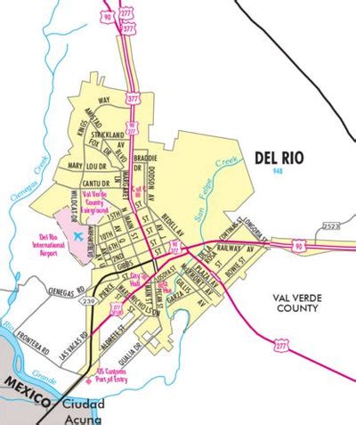 Challenges of Implementing MAP Map of Texas Del Rio