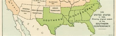Map of the Confederate States