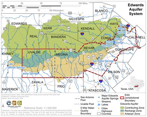 Challenges of Implementing MAP Map Of The Edwards Aquifer