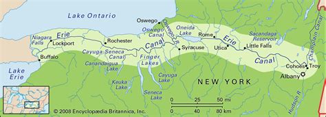 Challenges of implementing MAP Map Of The Erie Canal