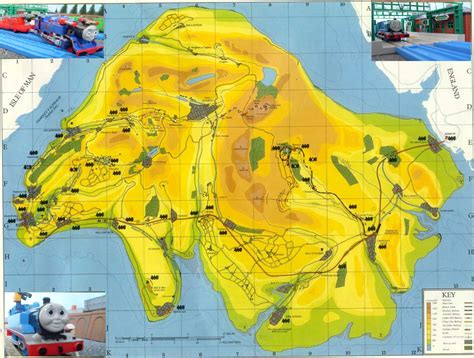 Map of Sodor island challenges