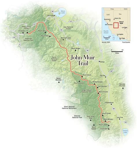 Challenges of implementing MAP Map Of The John Muir Trail