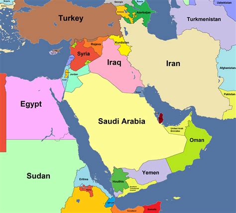 Challenges of implementing MAP Map Of The Middle East