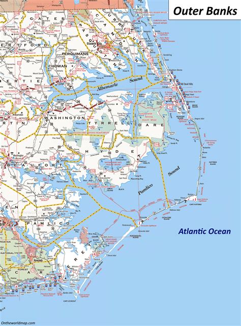 Challenges of implementing MAP Map Of The Outer Banks