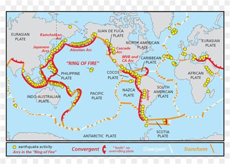 Map of The Ring of Fire