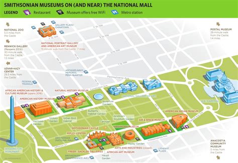 Smithsonian Museums Map Image