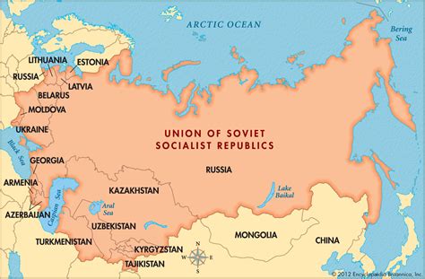 MAP of the Soviet Union