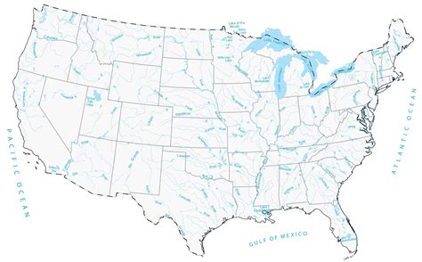 Challenges of Implementing MAP Map Of The United States Lakes