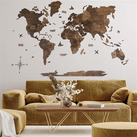 Map Of The World Wall Decor