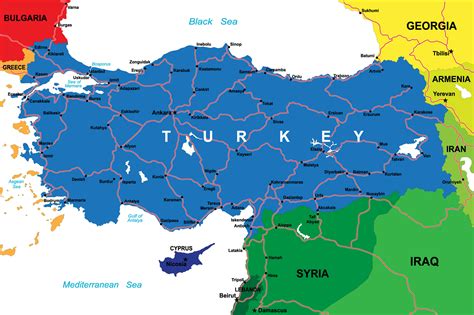Map of Turkey in Europe challenges