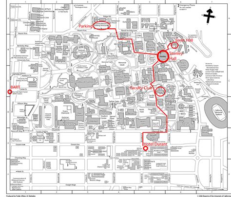 MAP of University of California Berkeley