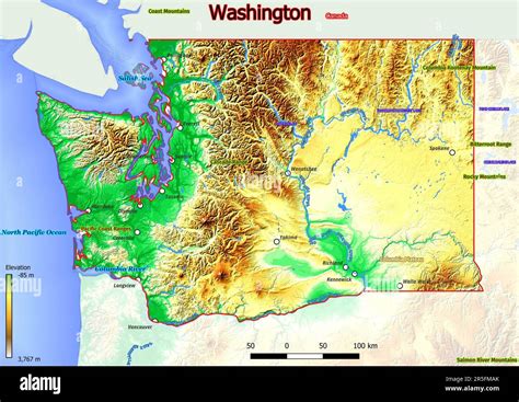 Challenges of Implementing MAP Map of Washington State Mountains