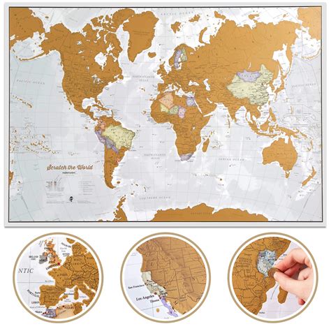 Challenges of implementing MAP Map Of World Scratch Off