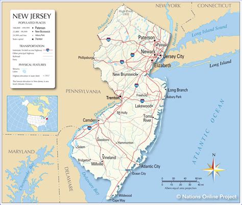 Map of New Jersey