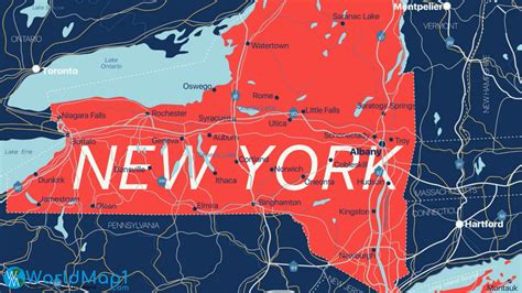 New York State Cities Map