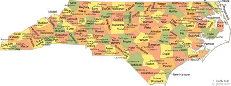 Challenges of implementing MAP North Carolina Counties Map With Cities