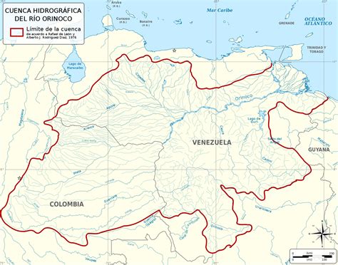 A map with Orinoco River