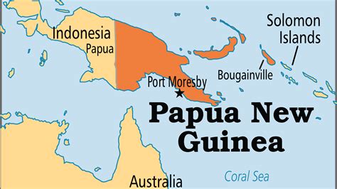 image of map of Papua New Guinea