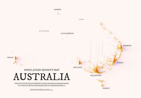 Challenges of implementing MAP Population Density Of Australia Map