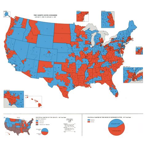 Red and Blue State Map