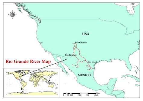 Map of the Rio Grande River